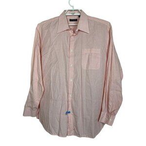 Charles Jourdan Paris Pink White Long Sleeve Shirt‎